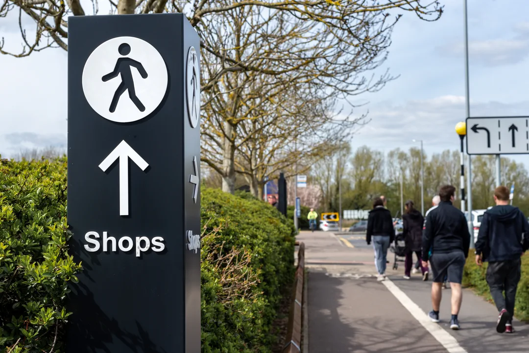 custom wayfinding panel sign